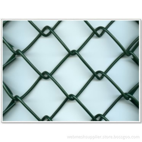 plastic coated chain link fence
